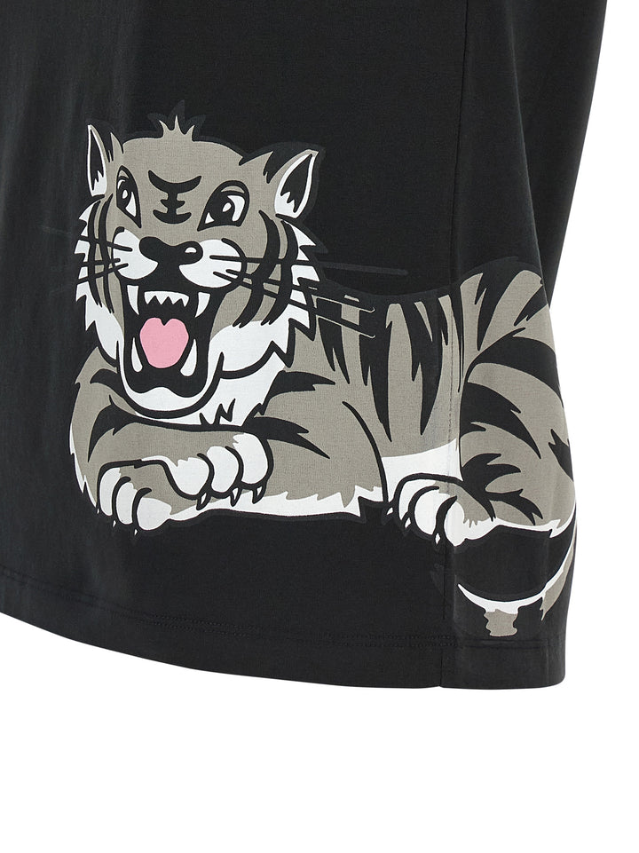 Kenzo Happy Tiger T shirt - Nero | e069dfbb4c4d0bf3cd550e40cd9c15f73273edd3