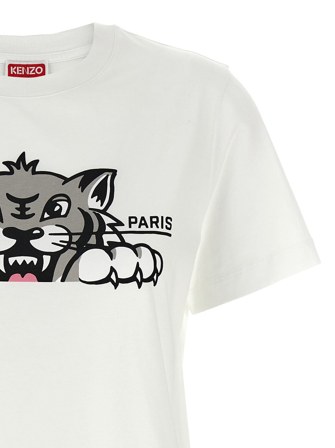 Kenzo Happy Tiger T shirt - Bianco | 20576f828488053a07c718c81cb20e3a67b12f4a