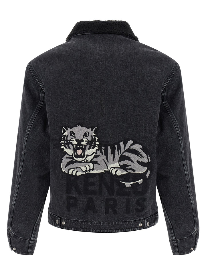 Kenzo Kenzo Happy Tiger Puffer Jackets - Nero | 2fb0a2c3700b158a84bc1ea1cc7d9daebd80cdd2
