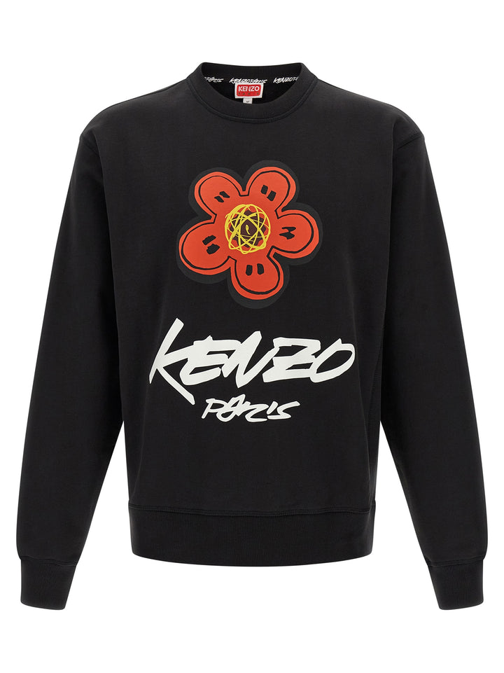 Kenzo Logo Print Felpe - Nero | 04ef8c84e234a76abdeaef28d889eac00b88aa43