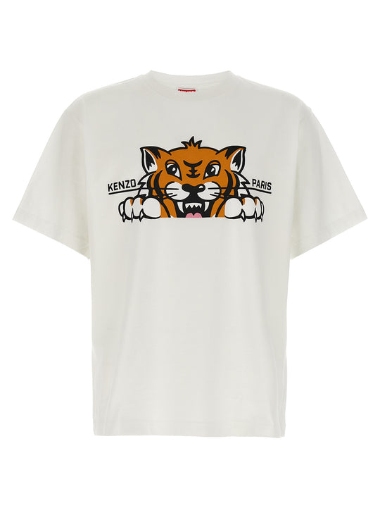Happy Kenzo T Shirt Bianco