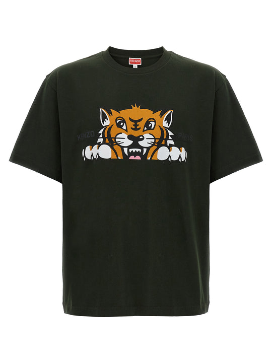 Kenzo Happy Tiger T Shirt Verde
