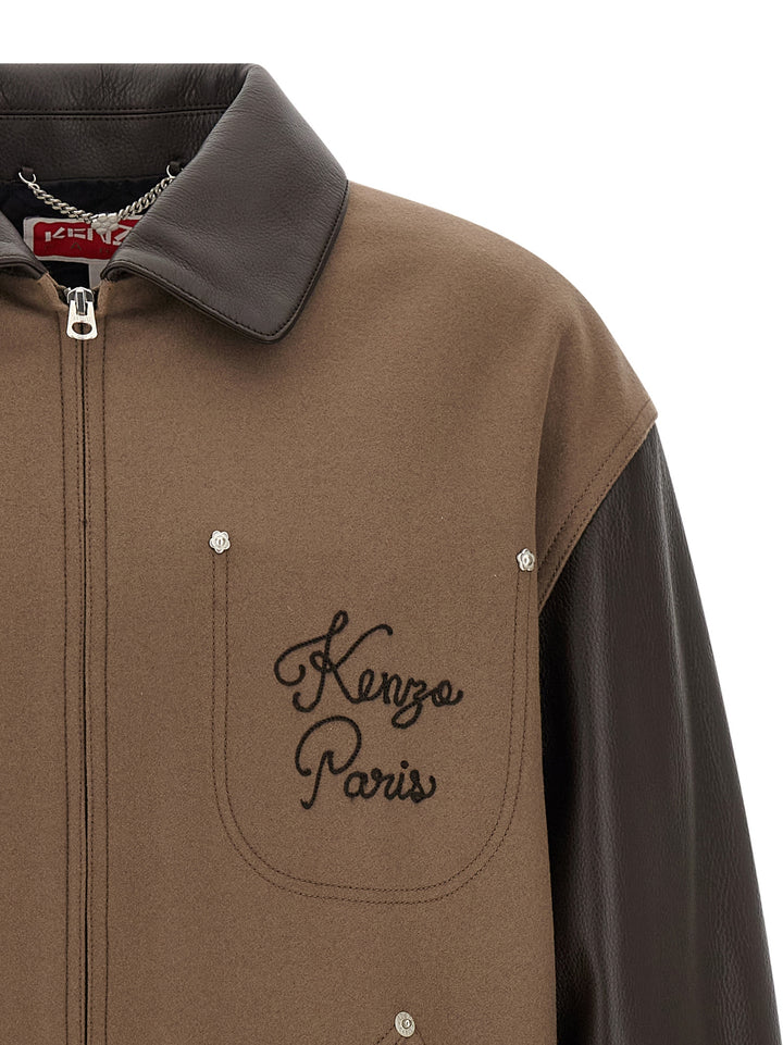 Kenzo Kenzo Paris Chainstitch Puffer Jackets - Marrone | 0fa9ff169e47601a793a37b5f8ecd01d4d36a039