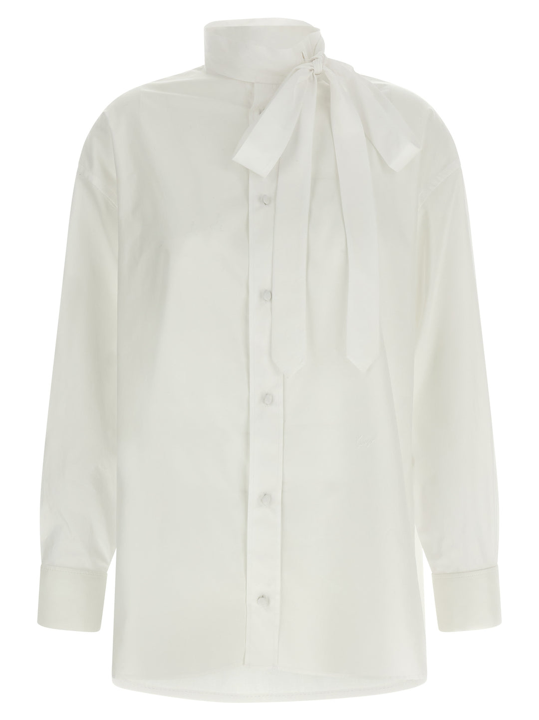 Kenzo Lavallière Collar Shirt Camicie - Bianco | 4b1c58d2eb6fcb2938b8841ee346b50128e77f45