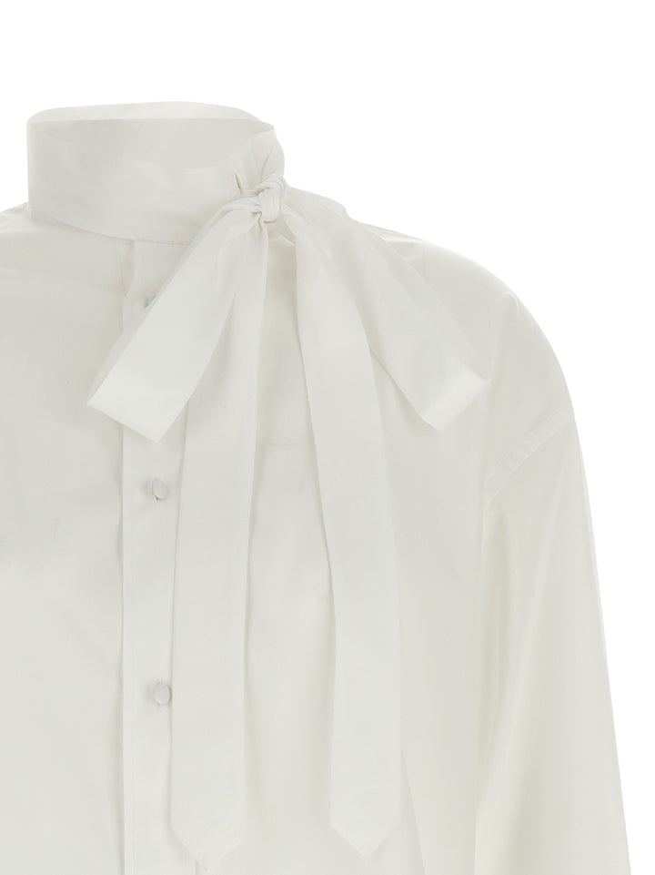 Kenzo Lavallière Collar Shirt Camicie - Bianco | 89572e17800937ac7cde2716bea8693a72adbfe9