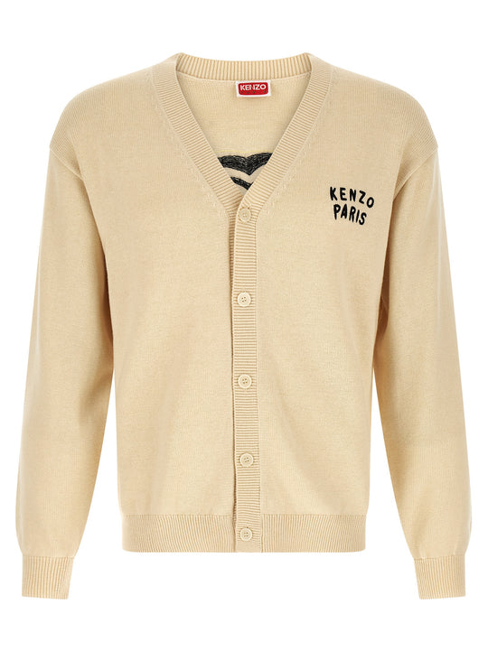 Kenzo Boke Heart Maglioni Beige