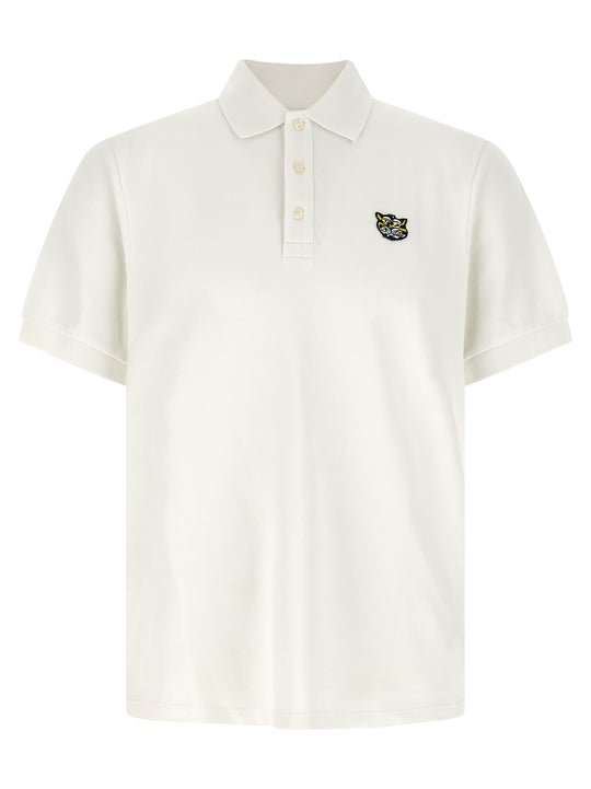 Wild Tiger Gots Polo Bianco