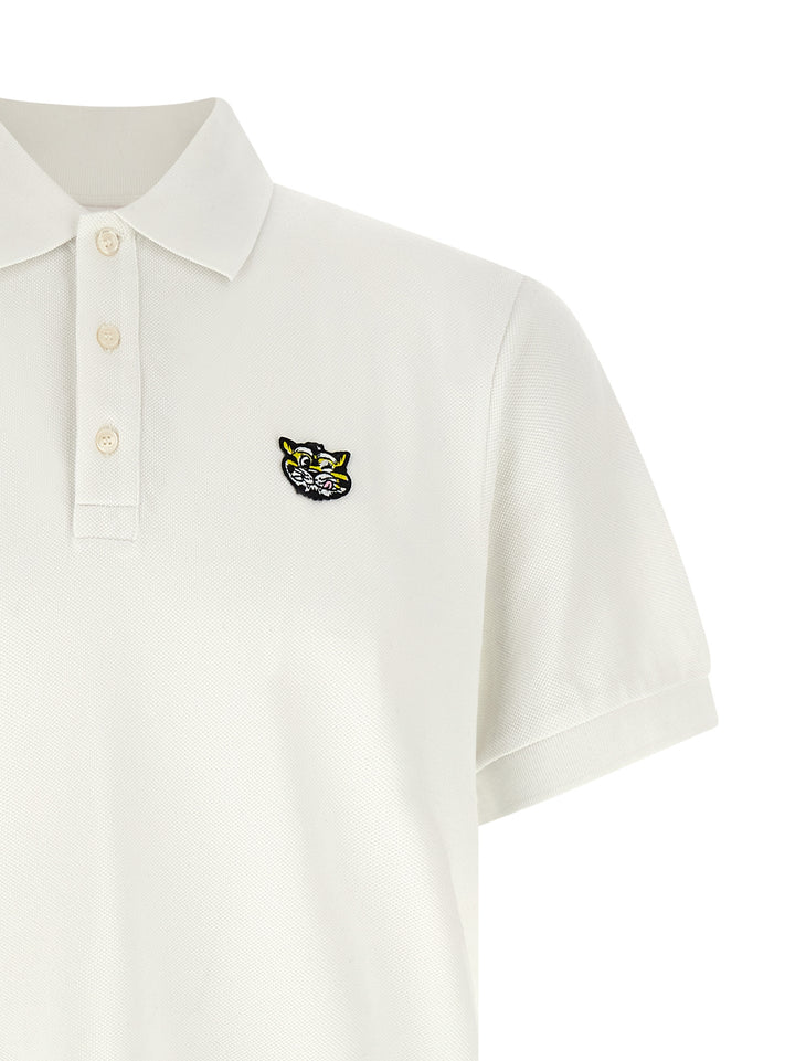 Kenzo Wild Tiger Gots Polo - Bianco | 9b506ebcfdc0eceed7ca7a532e6b7a0366181b8e