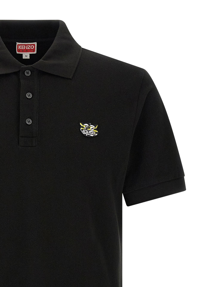 Kenzo Kenzo Wild Tiger Polo - Nero | d502b8b5673f2a60d8ac0a43e381c16eed89af6a