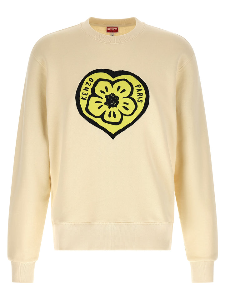 Kenzo Kenzo Boke Heart Classic Felpe - Beige | 98893cb458cc2dd16faee6af3dd7240b4e3f6a18