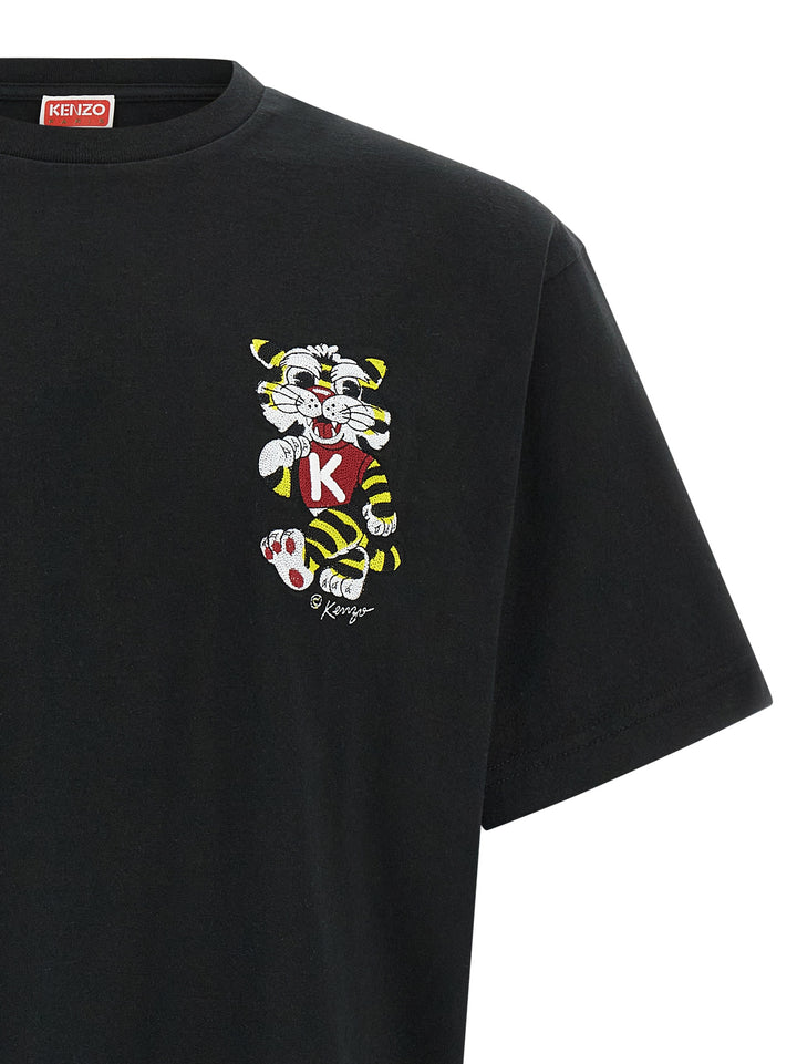 Kenzo Wild Tiger Embroidered T shirt - Nero | 6a808568a78b2e26c7edfbfe8bd51f52572cdc83