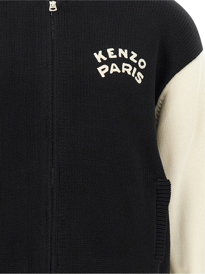 Kenzo Kenzo Paris Emblem Maglioni - Bianco/Nero | 691d89aa51b7b983fd6078b631740dc63d7448f8