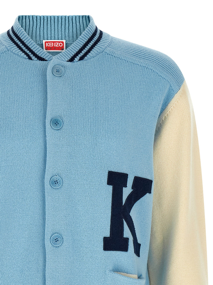 Kenzo Varsity Maglioni - Celeste | 045454898025fa7d83add8a1a37bae472446a516