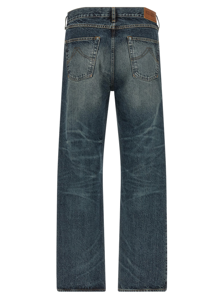 Kenzo Boke Flower Jeans - Blu | e787333c8153d76e6405bce367fc8ff9c6837a85