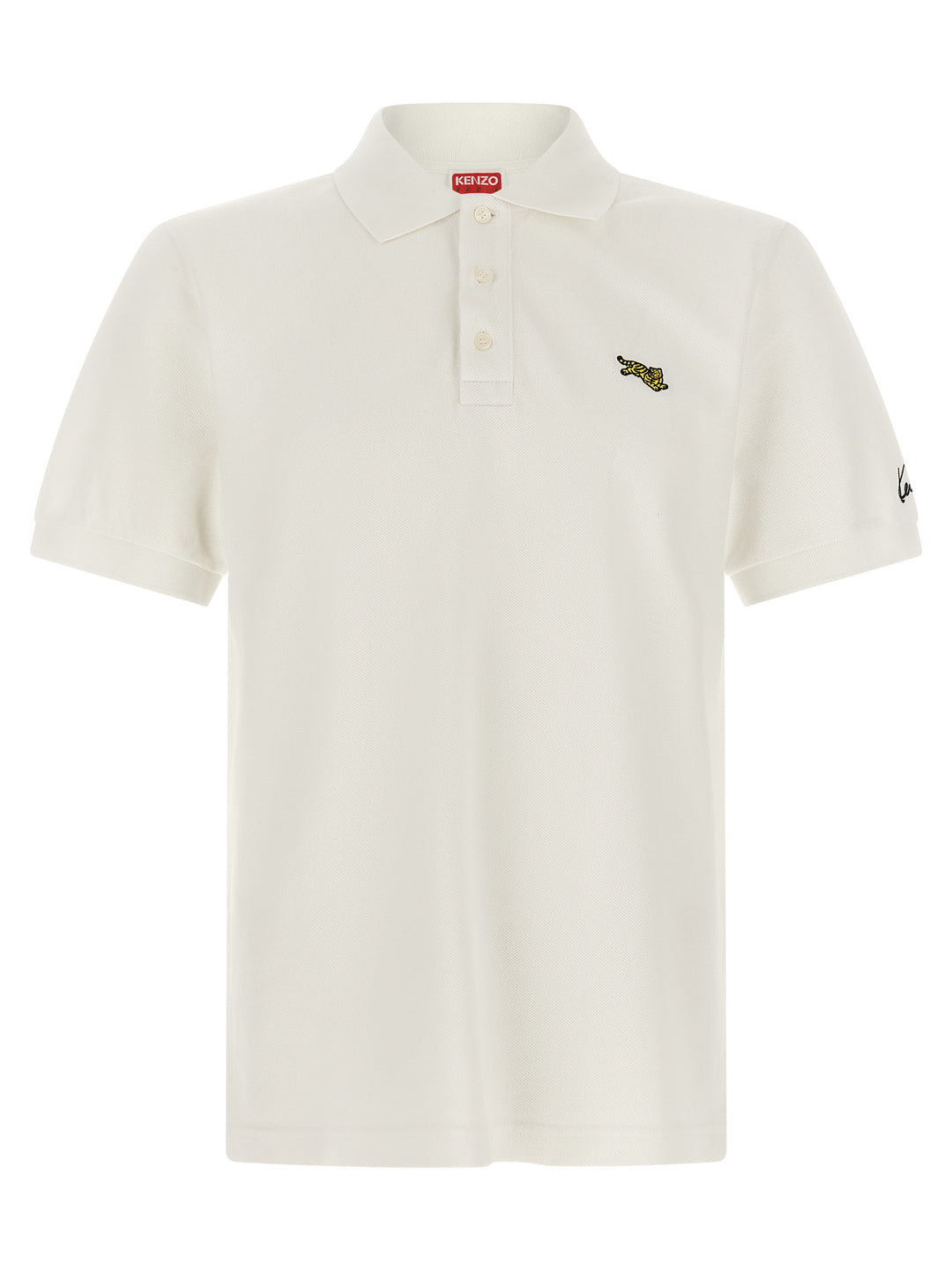 Kenzo Kenzo Happy Tiger Polo - Bianco | d774409728922cdfe09f95f0aecf1a7e3469ba7e