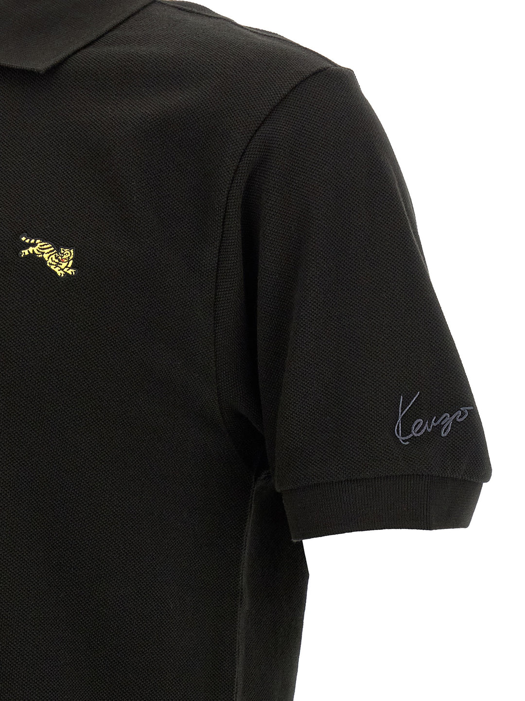 Kenzo Kenzo Happy Tiger Polo - Nero | 356b3972d4f13df313f3d54f3fc2685e4470302a