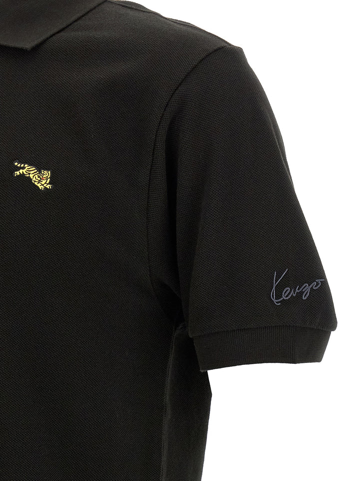 Kenzo Kenzo Happy Tiger Polo - Nero | 356b3972d4f13df313f3d54f3fc2685e4470302a