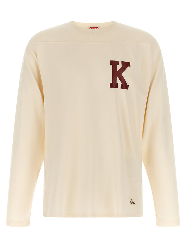 Kenzo Varsity T Shirt Beige