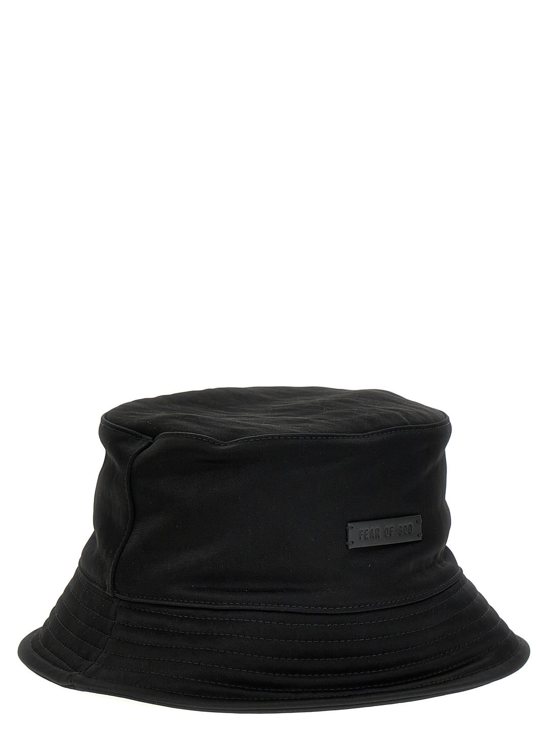 Fear Of God Logo Patch Bucket Hat Cappelli - Nero | e8287d0b63e1de5c021b666af30ce554be0d97dd