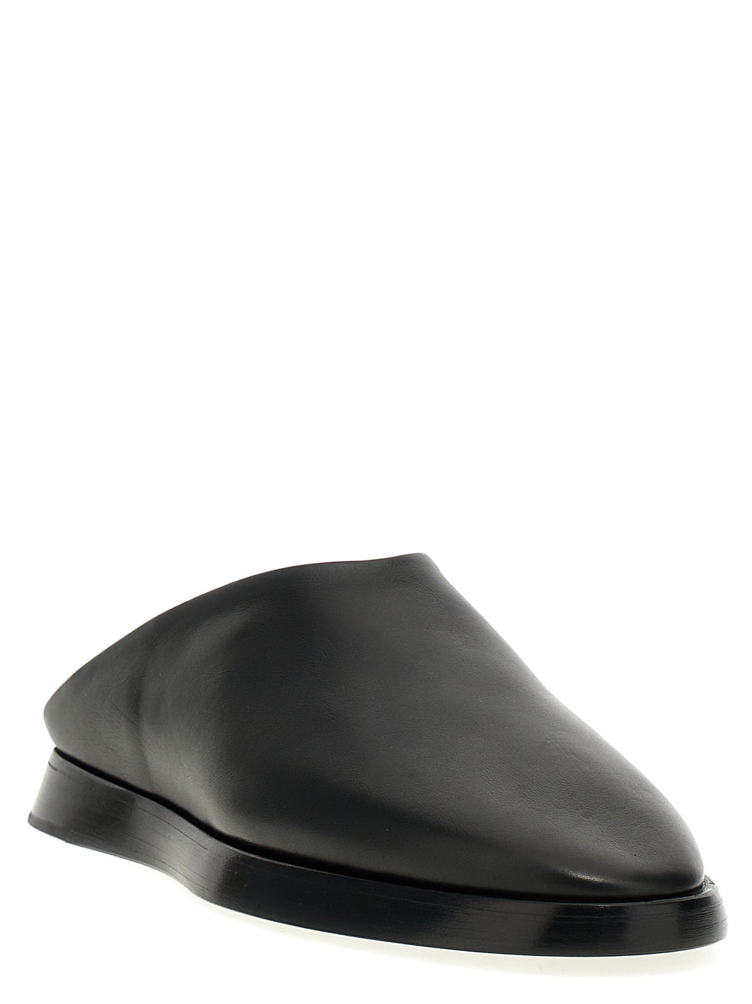 Backless Flat Shoes Nero