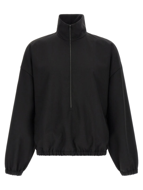 Half-Zip Felpe Nero