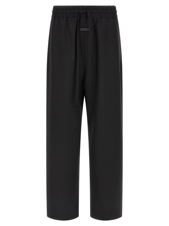 Wool Pantaloni Nero