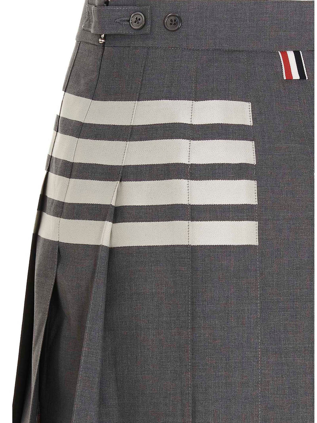 Thom Browne 4 Bar Gonne - Grigio | fb8c3f3ba6a35471c031822b00bbc2ace067ebec