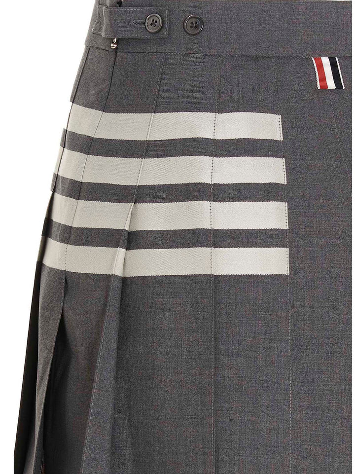 Thom Browne 4 Bar Gonne - Grigio | fb8c3f3ba6a35471c031822b00bbc2ace067ebec