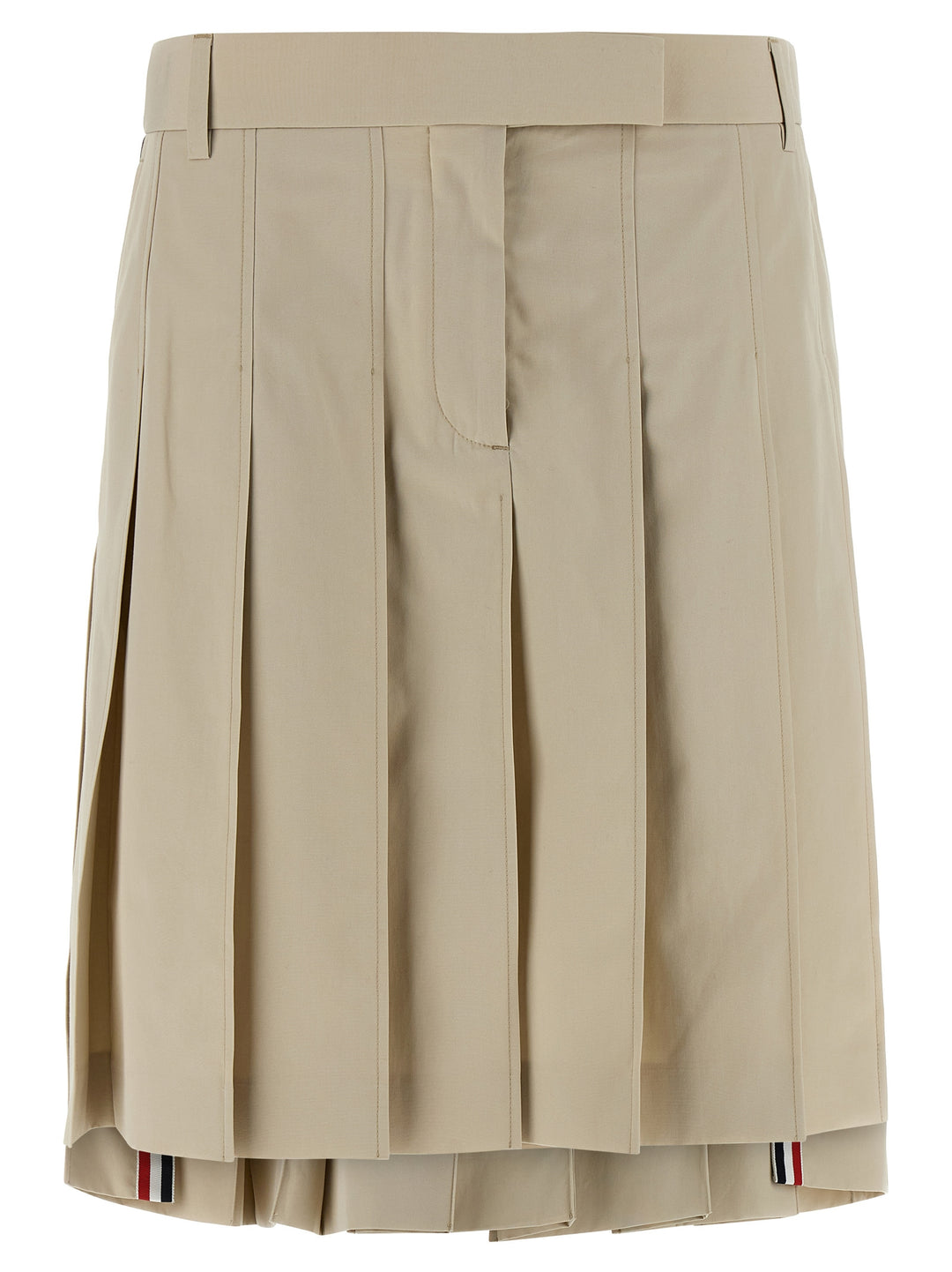 Thom Browne Pleated Skirt Gonne - Beige | 1a1c4f76a78bbb8c93ae8974a5a91e87971695f0