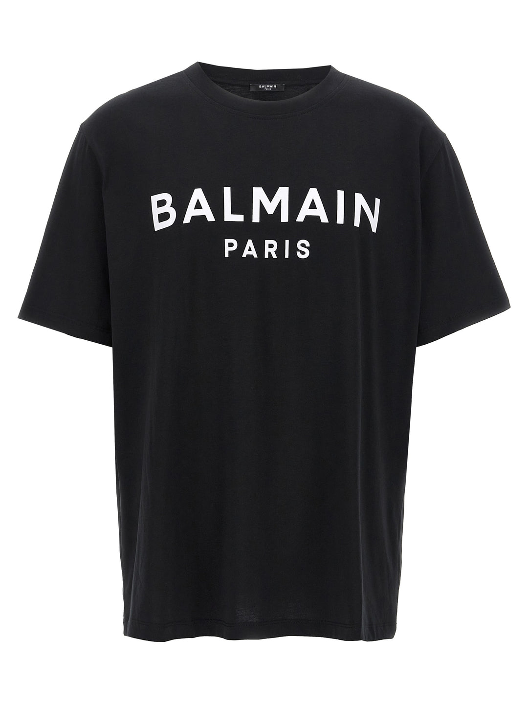 Balmain Logo Print T shirt - Bianco/Nero | a57c6827b9581ef3d545a71f43451797529e2e78