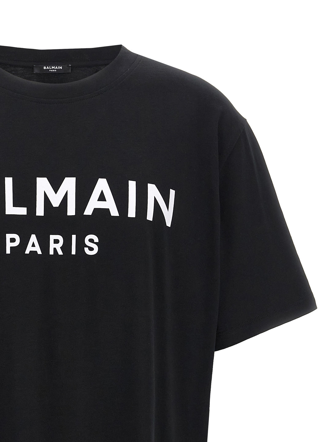 Balmain Logo Print T shirt - Bianco/Nero | 11dafa3ecb9cf50a63df777bdff215c601641383