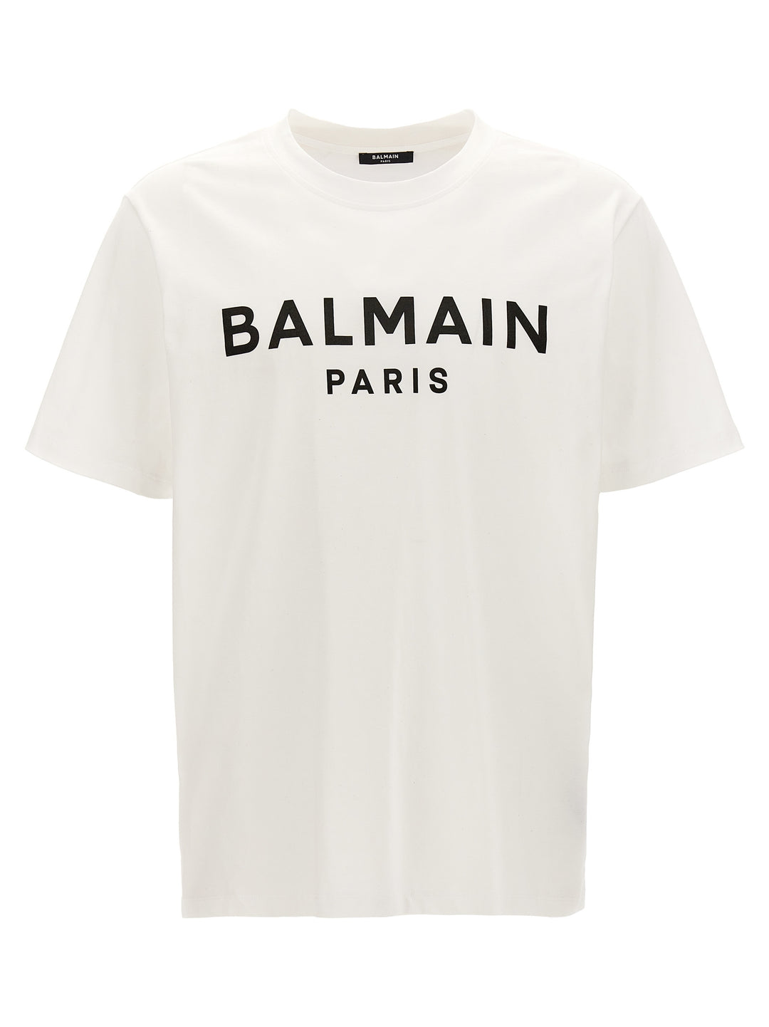 Balmain Logo Print T shirt - Bianco/Nero | 765d27900e8ac267428106afdde107eda7ddd7a5