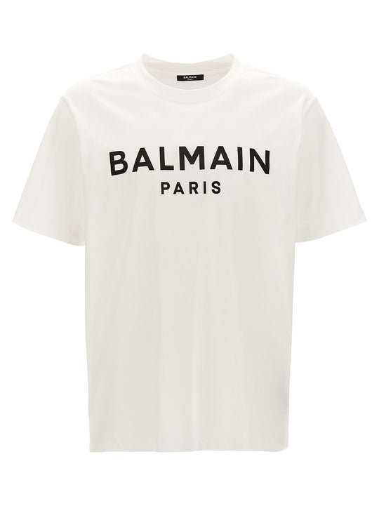 Logo Print T Shirt Bianco/Nero