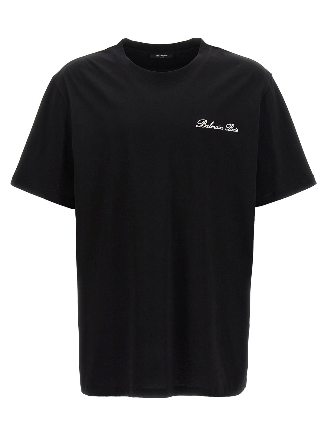 Balmain Signature T shirt - Bianco/Nero | d9cbe816c5480a91fcb3351889ff79fae5a3f7ca