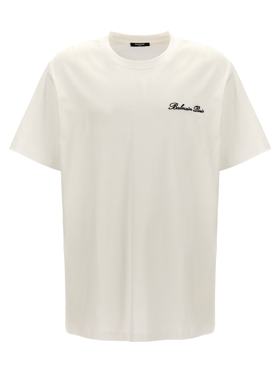 Balmain Signature T shirt - Bianco/Nero | c2922bb3ac221ebf5a59160f7442c08301f7e9c6