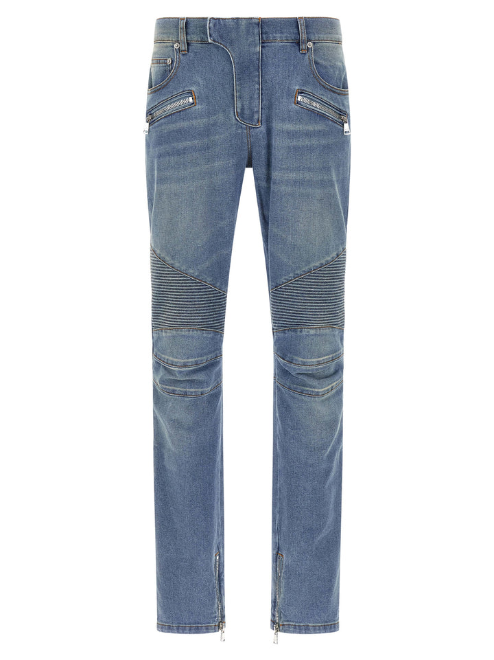 Balmain Biker Jeans - Blu | b87da83f8bb212e8aa2e106e4f07c5f70560ce66