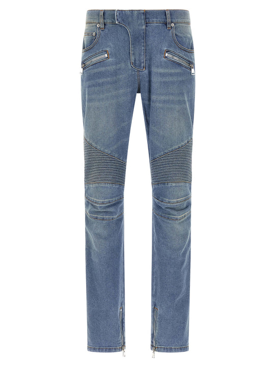 Biker Jeans Blu