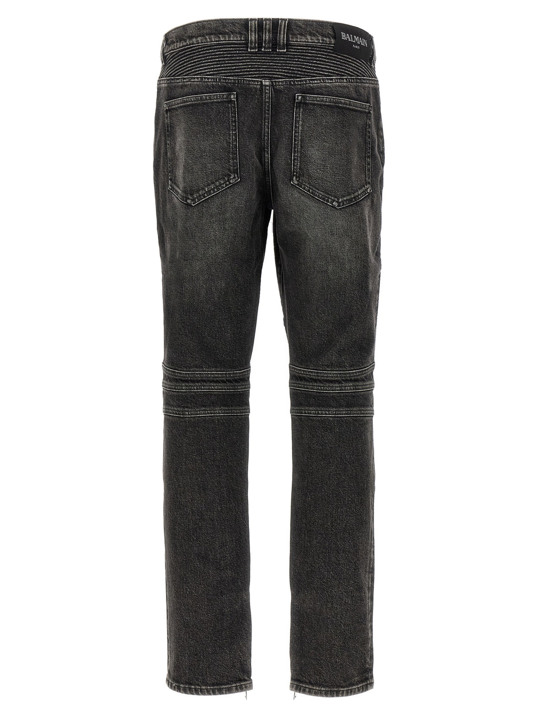 Balmain Biker Jeans - Grigio | 782f94137efff57f0d09b3eb14025ebb18bc10ef