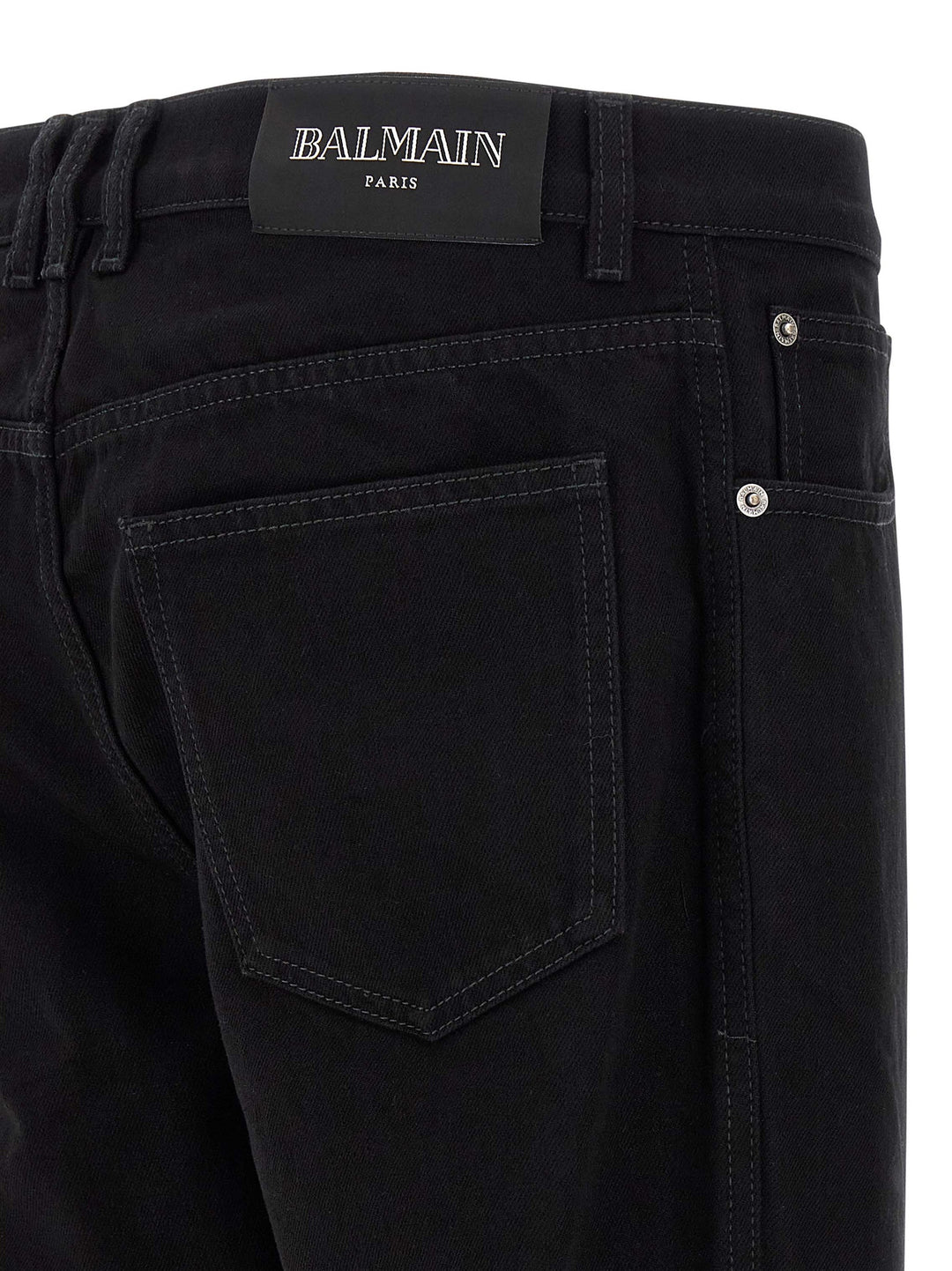 Balmain Regular Jeans - Nero | 6b8372fc44531ee84f4990a8ead801308d720ade
