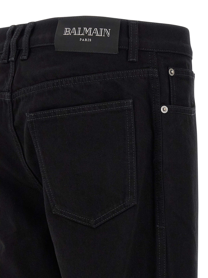 Balmain Regular Jeans - Nero | 6b8372fc44531ee84f4990a8ead801308d720ade