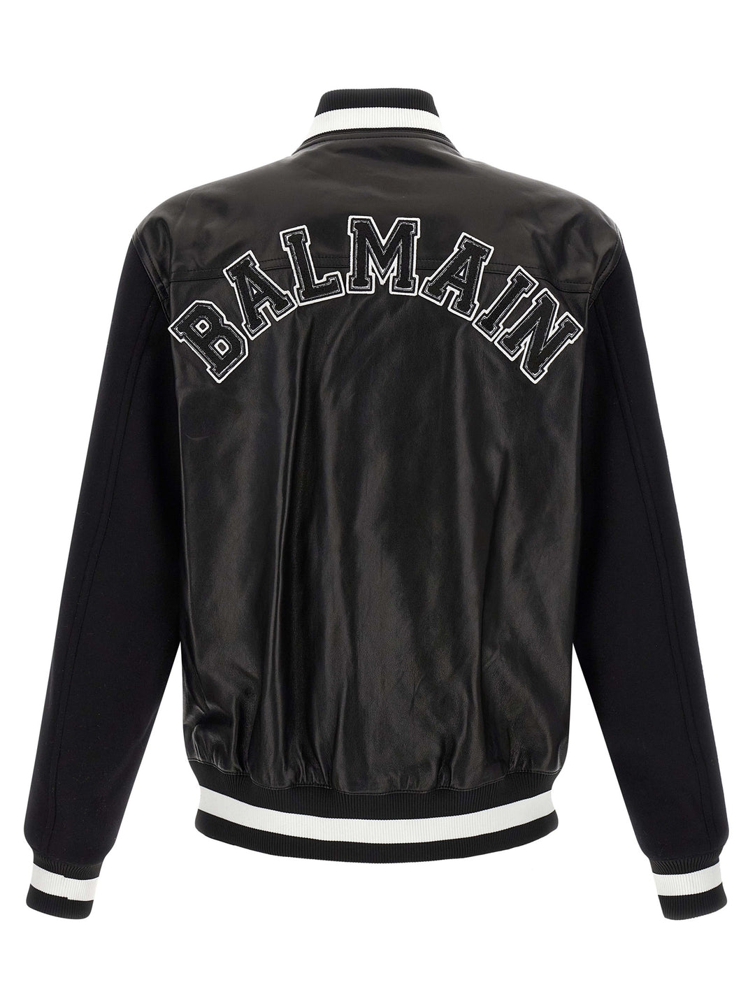 Balmain Varsity Puffer Jackets - Bianco/Nero | b4c745fb237ee70c41a717593f07008fd8914469