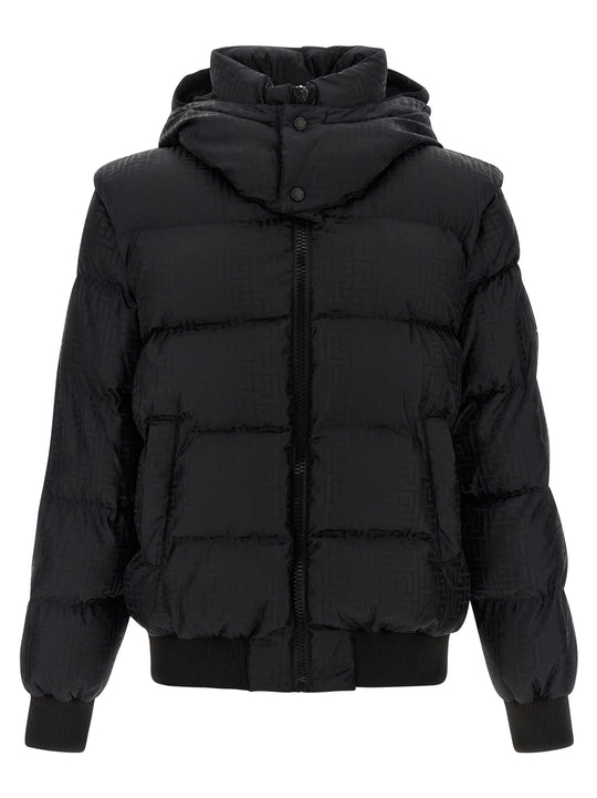 Monogram Pb Labirinto Puffer Jackets Nero