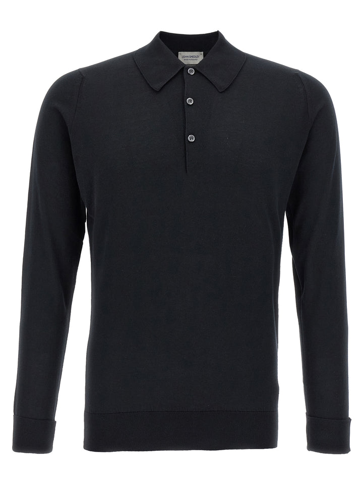 John Smedley Finchley Polo - Nero | 15d6c4645c08d77c011e56fa7c3e7bcc2f78f017
