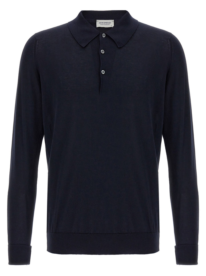 John Smedley Finchley Polo - Blu | ae9758d5a335563e16b99cc79bcbd51bc2304fe3