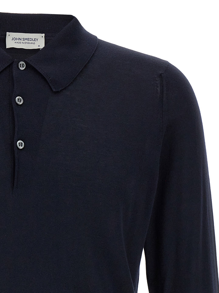 John Smedley Finchley Polo - Blu | d798c0b33ebdc3c53719a811a64f340f39b9faa8