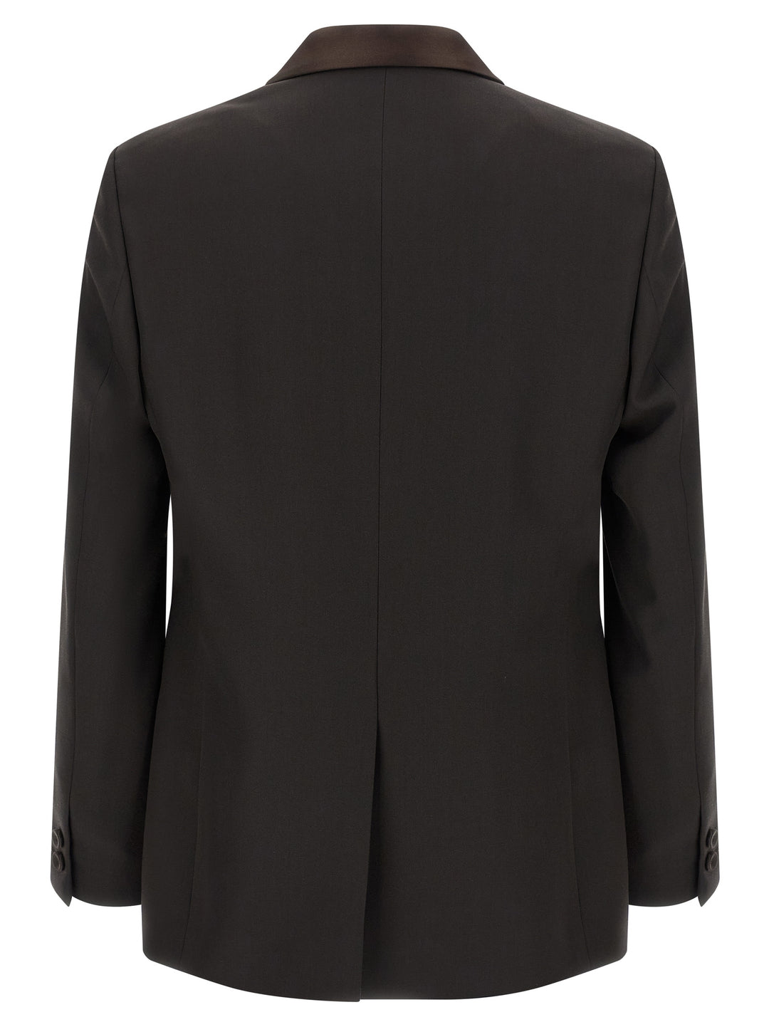 Fendi Crepe Wool Blazer - Marrone | 086f69923ef46a0584af9a465d51426fb4a7d6b3