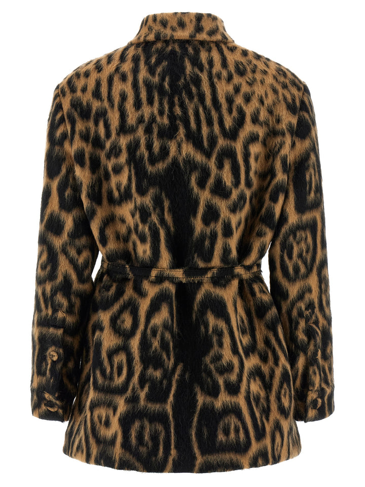 Fendi Animalier Jacket Trench e Impermeabili - Beige | ae9a7c95f7776e4b09f094e6293fda942c1c9dfb