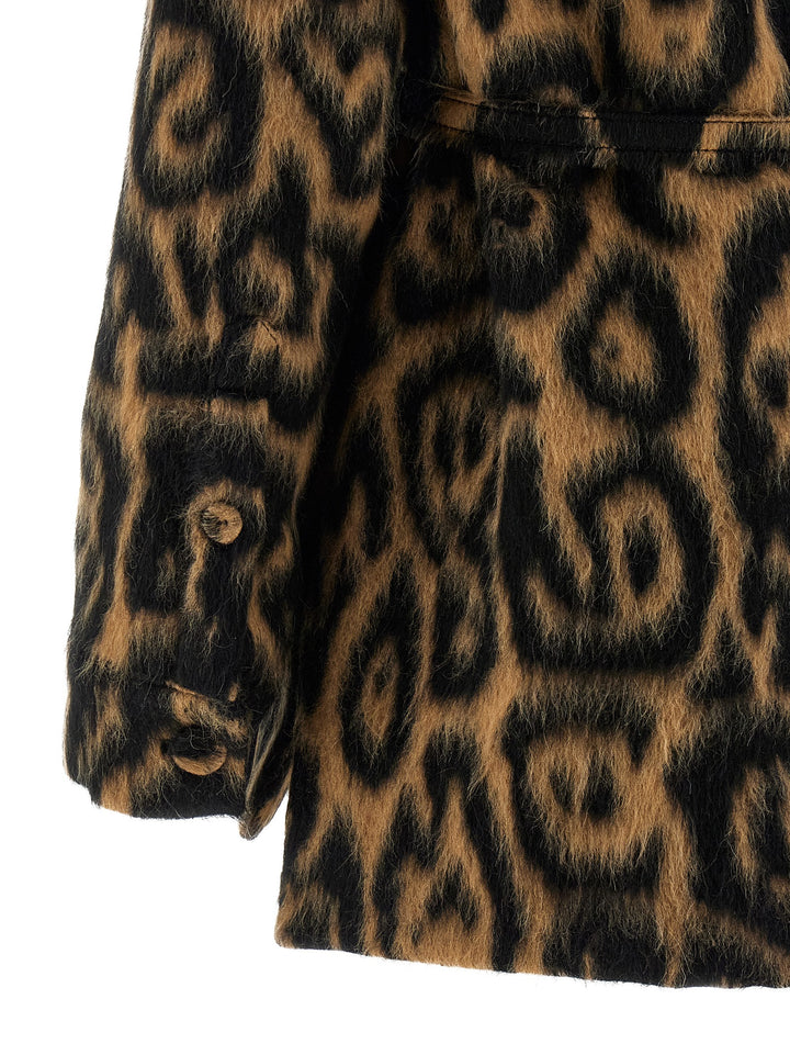 Fendi Animalier Jacket Trench e Impermeabili - Beige | 0673376e510e3e37f68e909d9c1c71c216c12e05