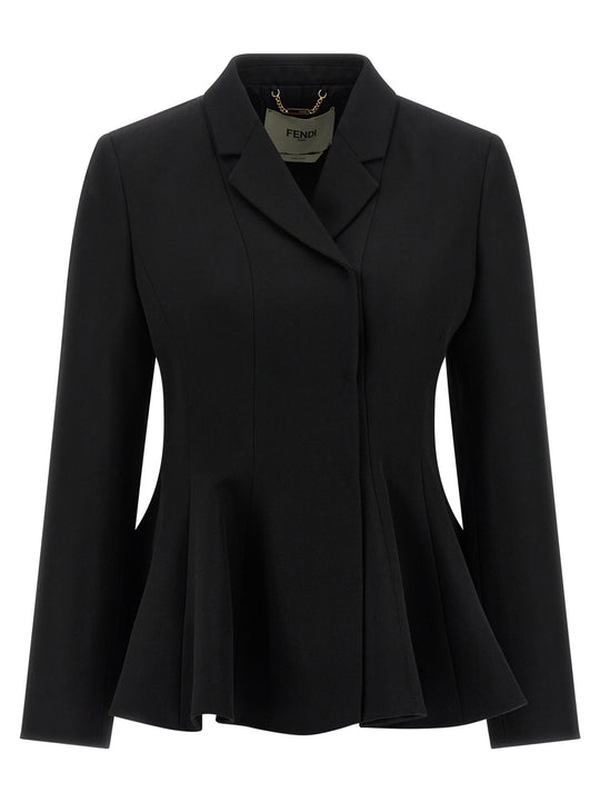 Grain De Poudre Blazers Nero