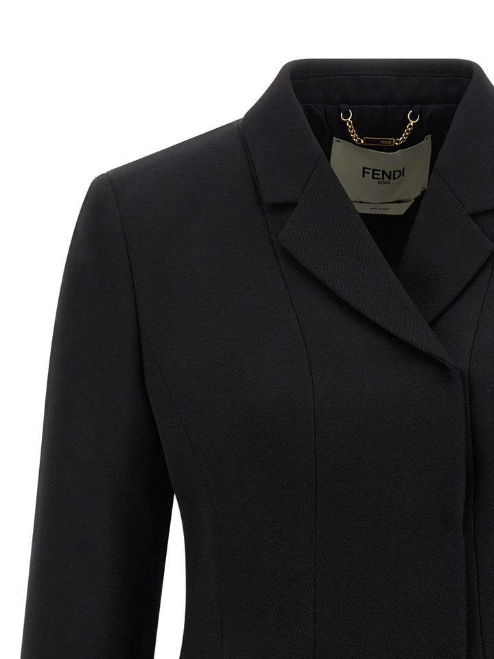 Fendi Grain De Poudre BlazerS - Nero | dcb18731bd8b344fc7cfc259033545a7d23f305b